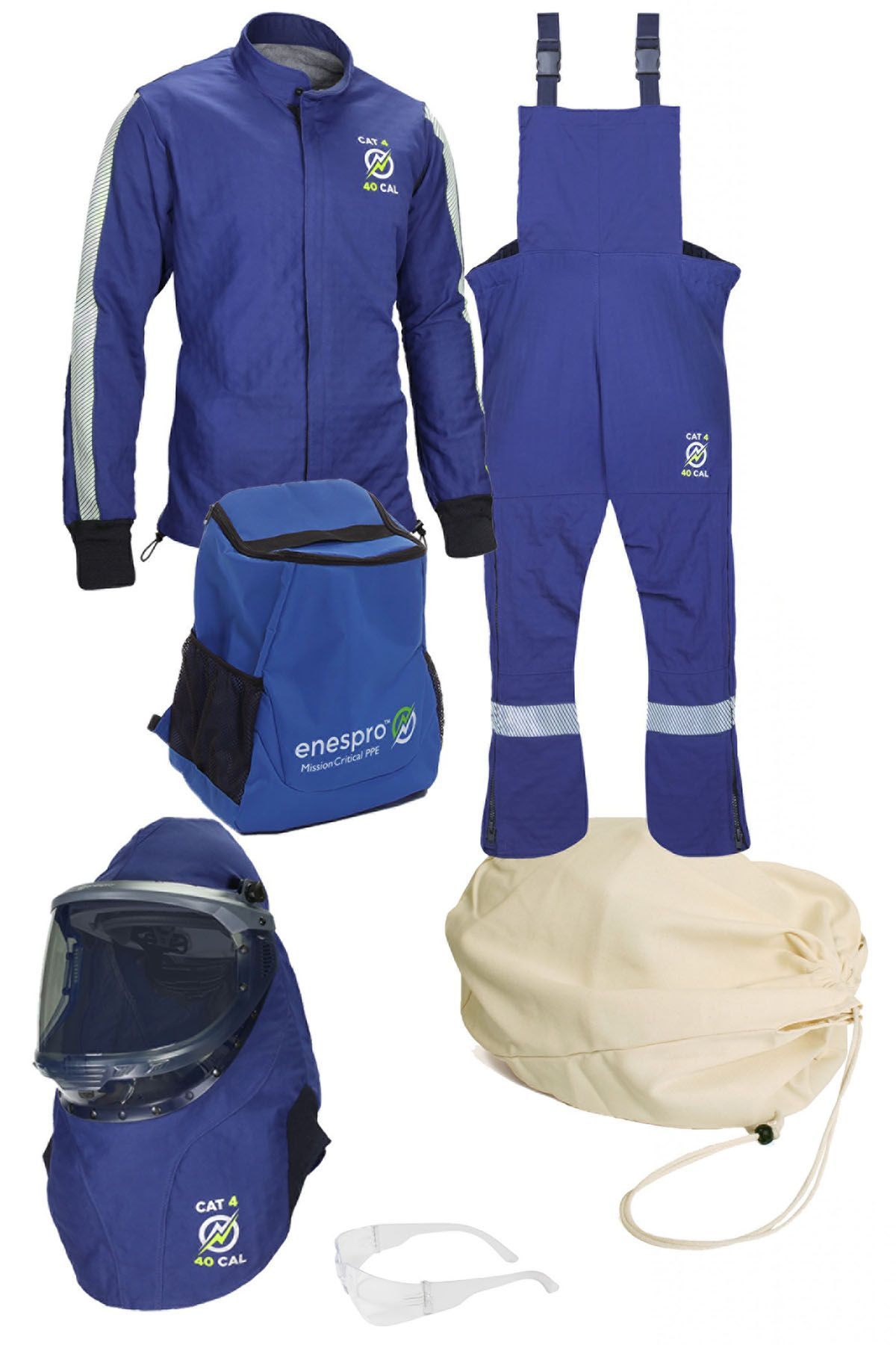 Enespro® ARC40KITNG/2XL AGP 40 Cal Arc Flash Kit With Lift Front Hood Without Gloves