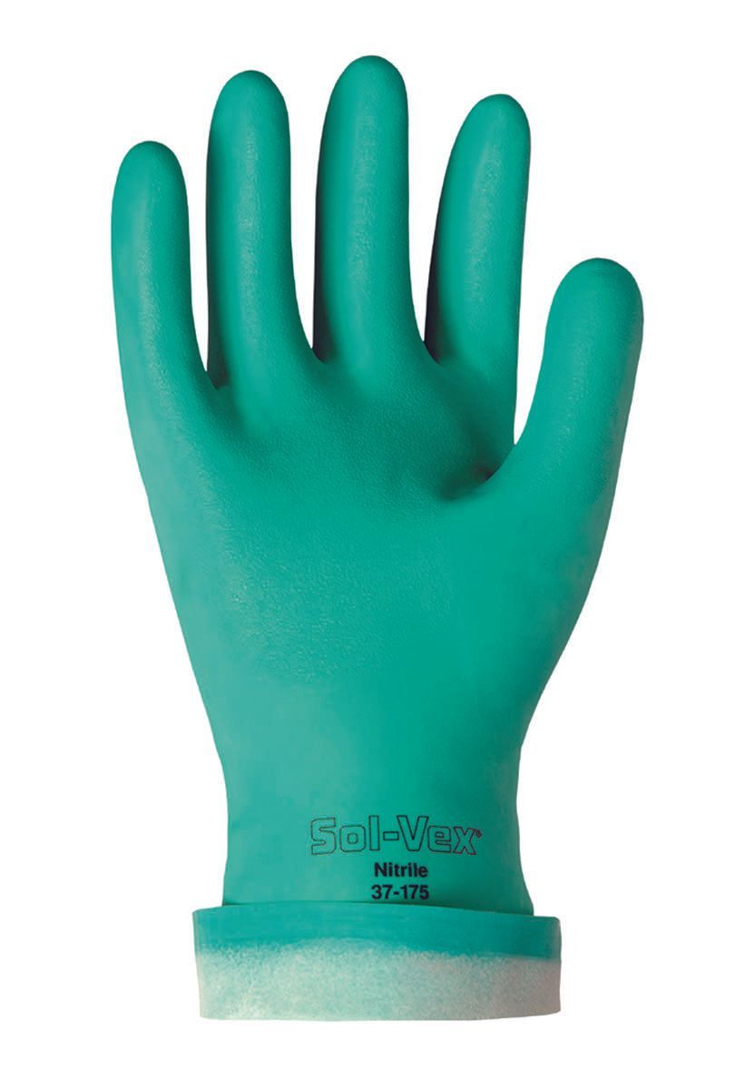 Ansell® Solvex® 37-175/10 Nitrile Immersion Chemical-Resistant Gloves
