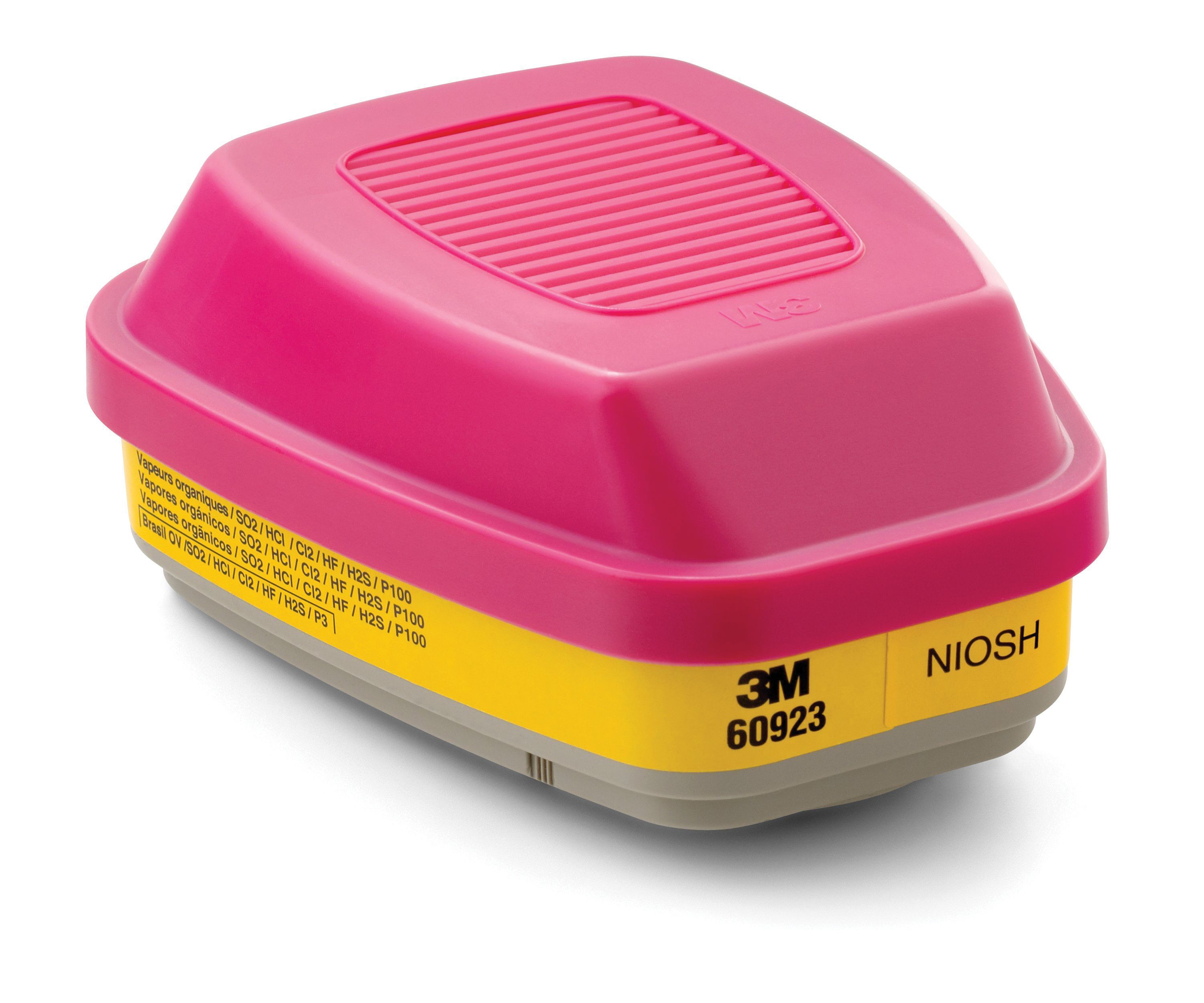 3M™ 60923 Organic Vapor/Acid Gas Cartridge/P100 Filter Combination