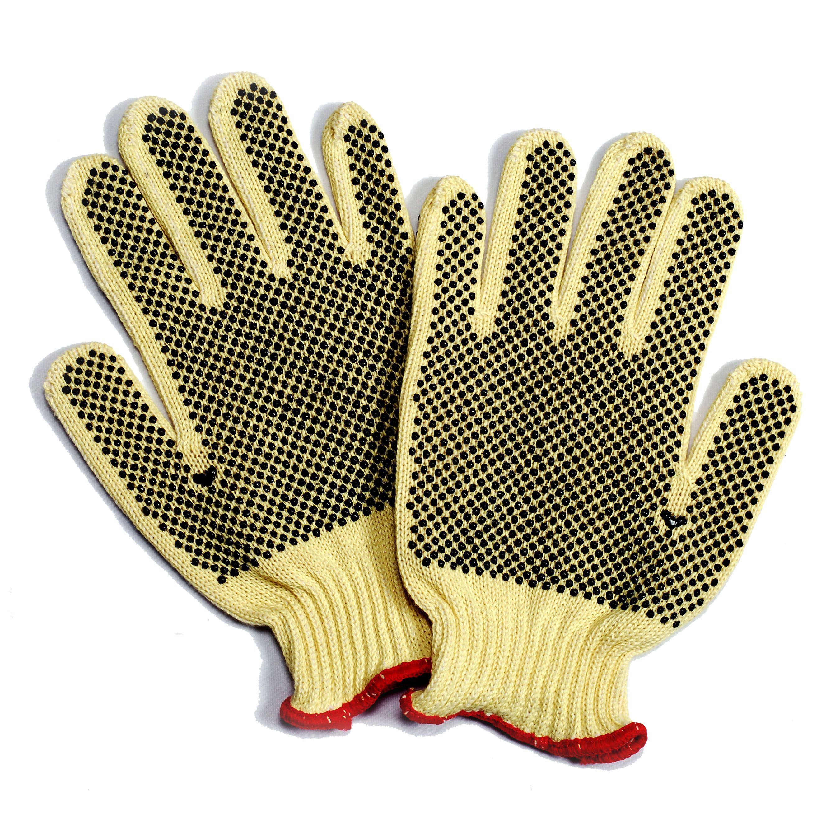 Cordova Safety 3065/L Aramid/Cotton Double Dot Reversible Cut-Resistant Gloves