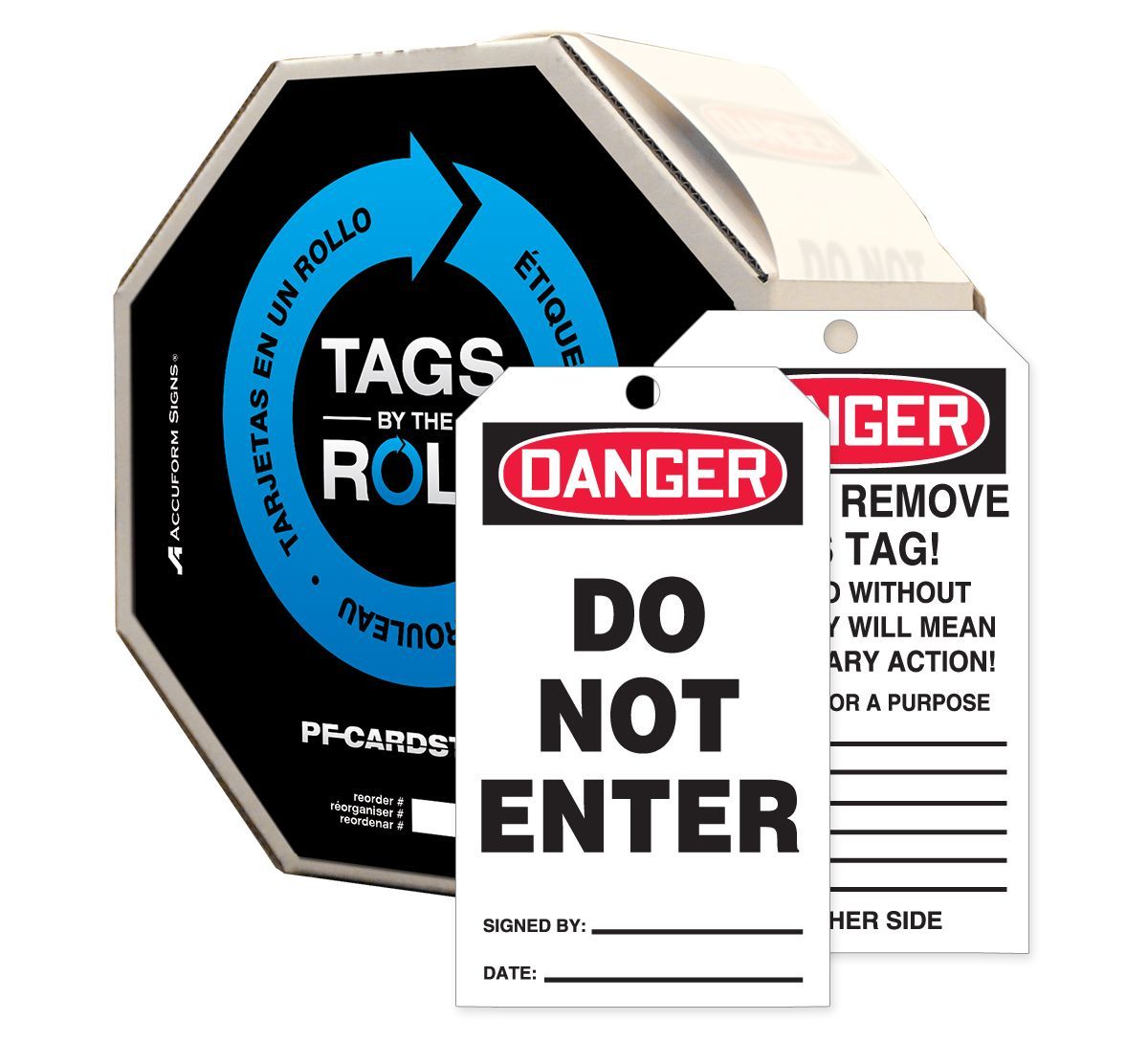 AccuformNMC™ TAR104 Safety Tag: DANGER DO NOT ENTER