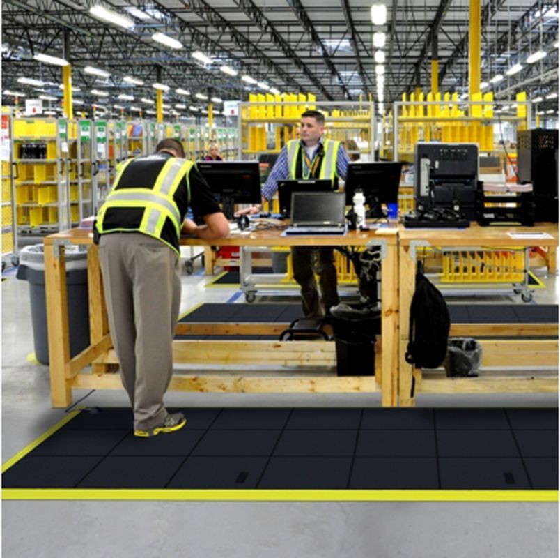 NoTrax® Cushion-Ease® 558-3x3/B ESD Dissipative/Anti-Static Mat