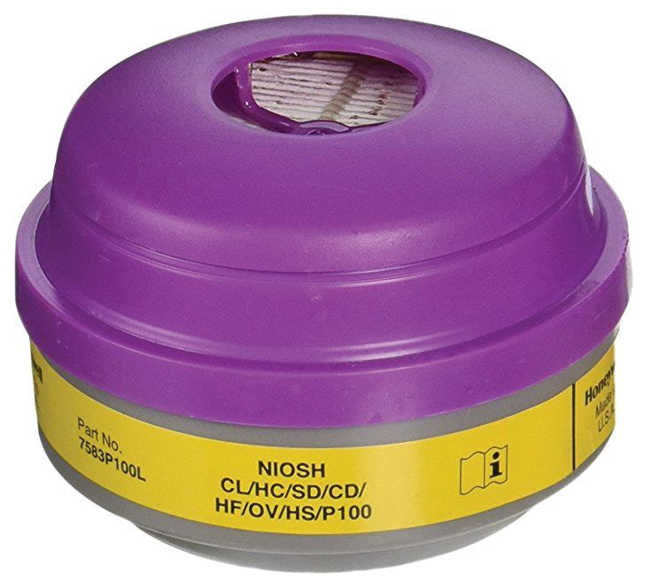 North® 7583P100L Organic Vapor/Acid Gas Cartridge/P100 Filter Combination