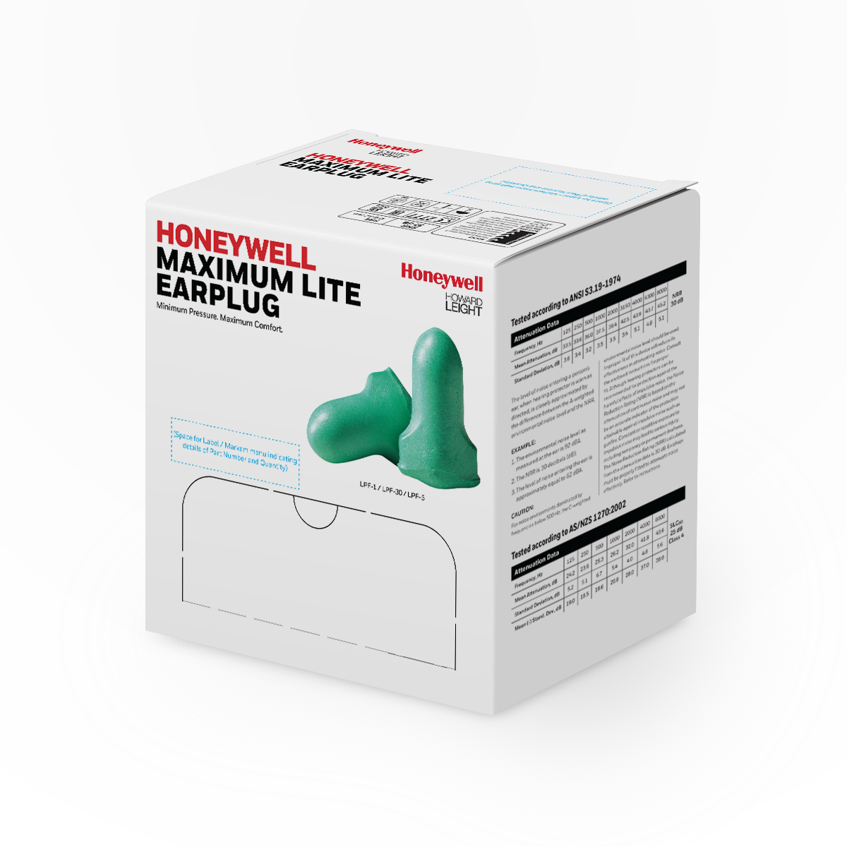 Howard Leight LPF-1 Maximum Lite Earplugs