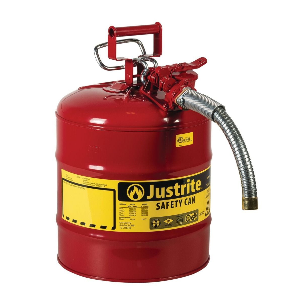Justrite® 7250130 Type II Safety Can for Flammables