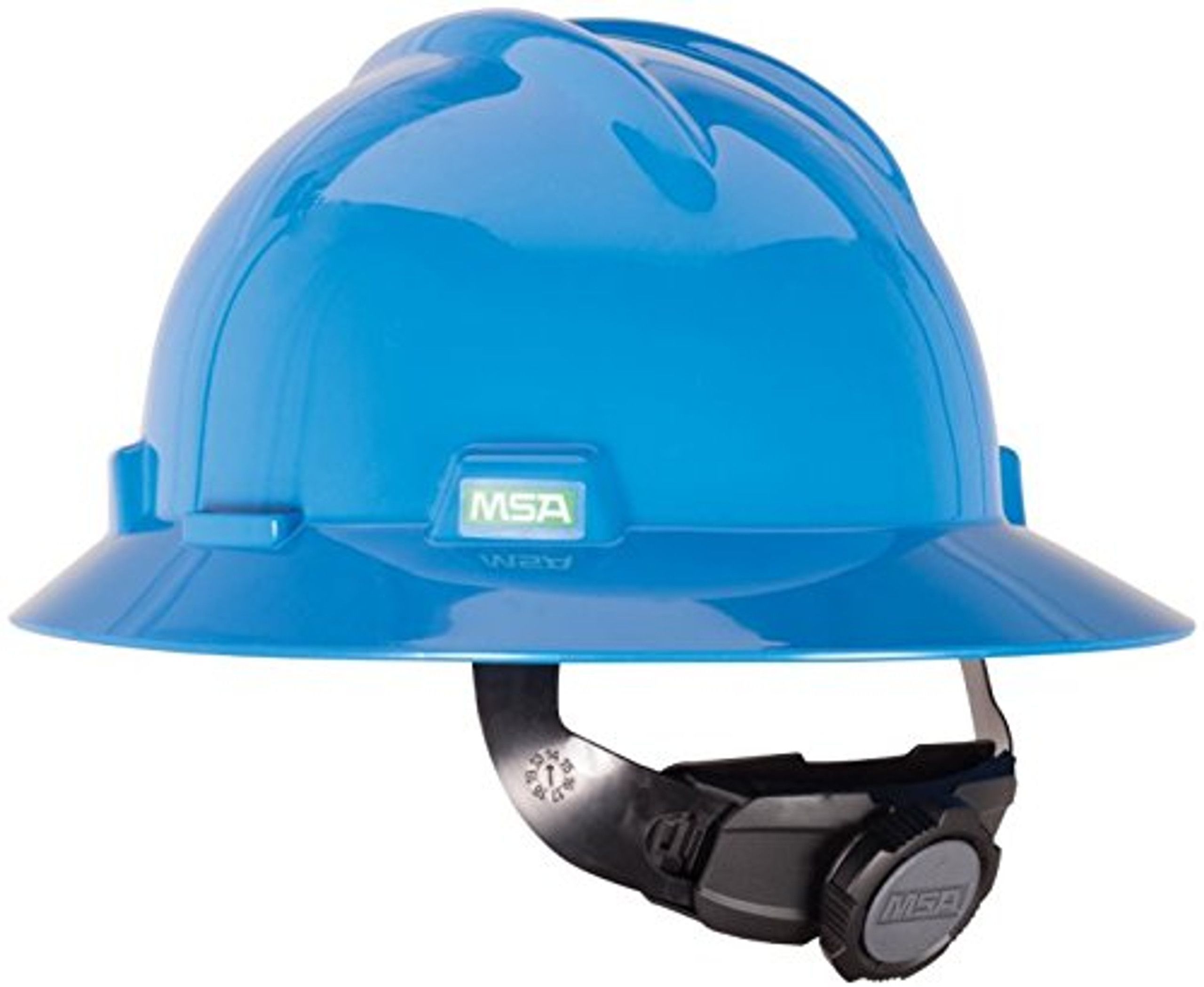 MSA V-Gard® 475368 Full Brim Hard Hat with Fas-Trac® III Suspension