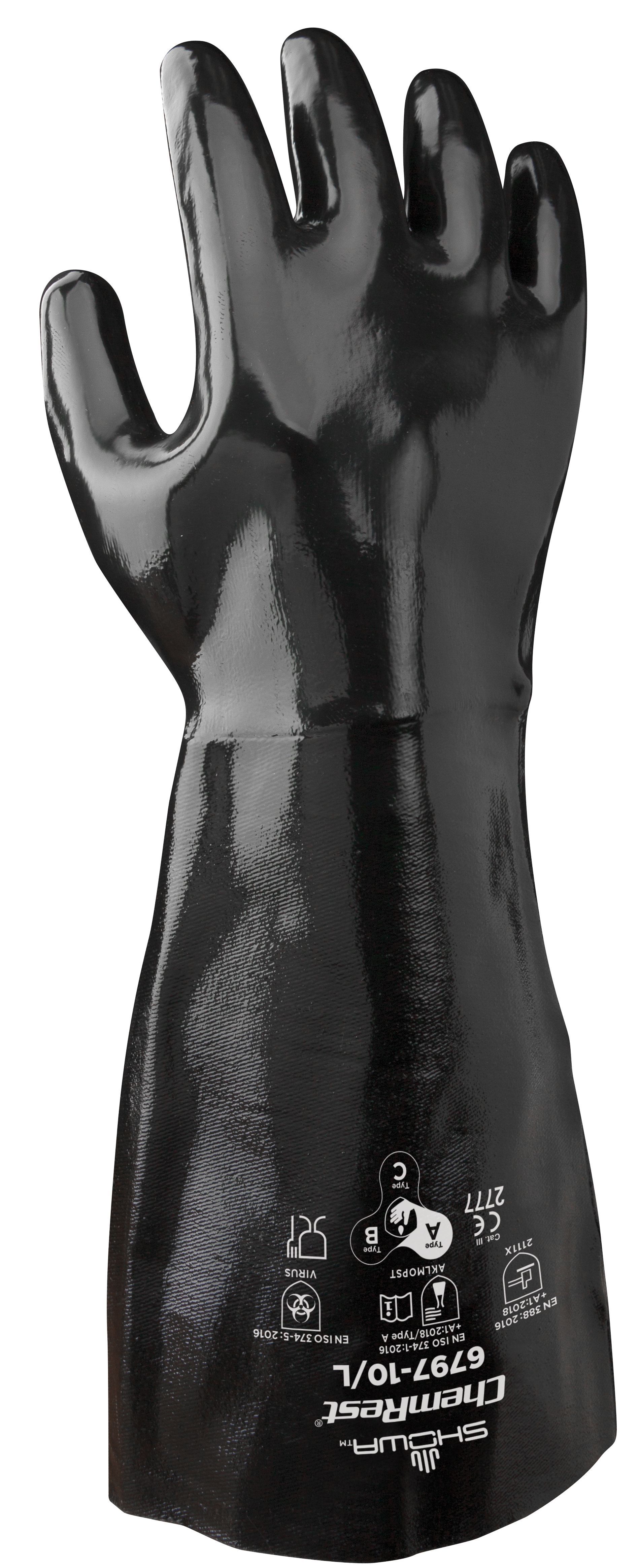 SHOWA® 6797/10 Neoprene-Coated Chemical-Resistant Gloves