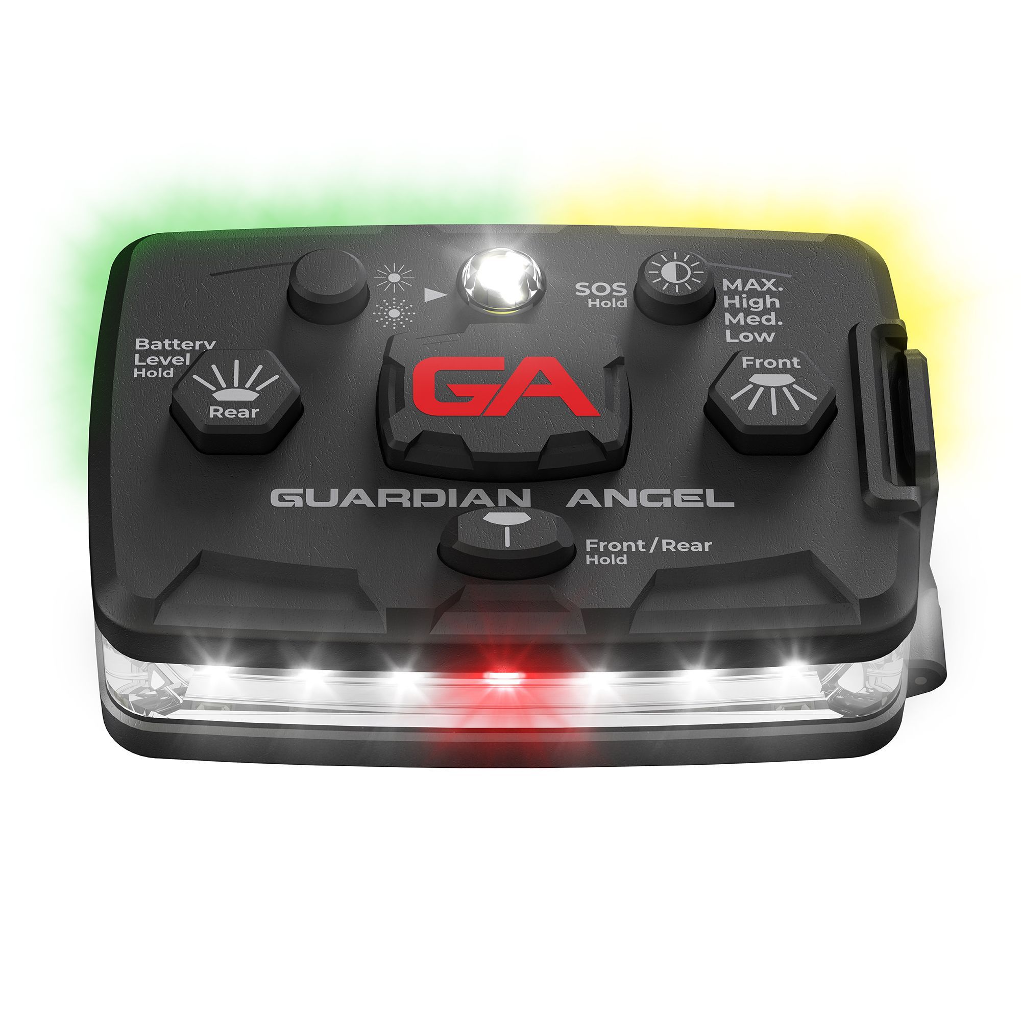 Guardian Angel™ Elite Series™ ELT-W/GY White/Green & Yellow Wearable Safety Light