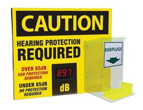 AccuformNMC™ SCS607 Safety Sign With Earplug Dispenser