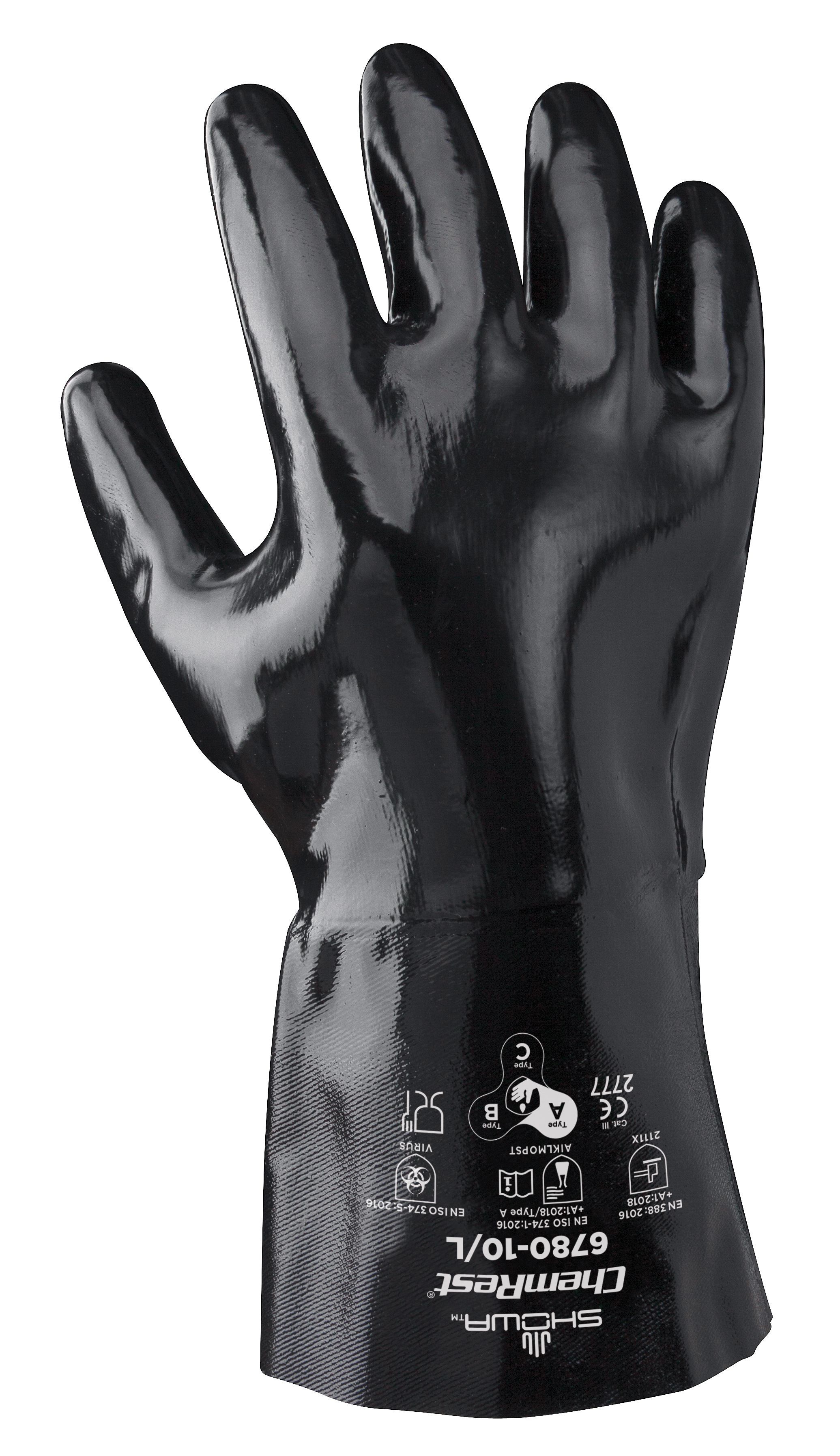 SHOWA® 6780/10 Neoprene-Coated Chemical-Resistant Gloves