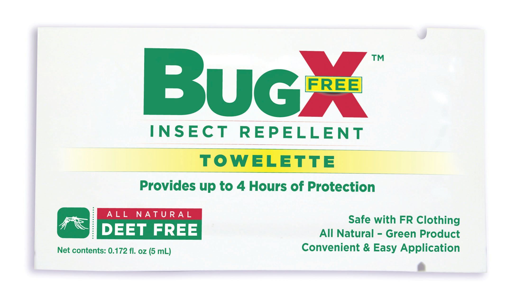 CoreTex® BugX® Free 12843 Insect Repellent Towelettes