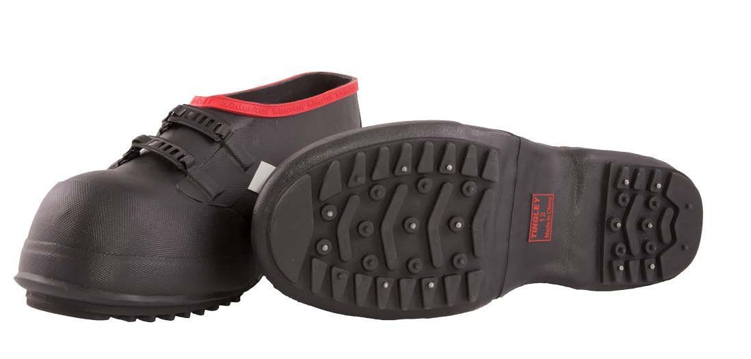 Tingley Winter-Tuff® 4250/10 Vulcanized Rubber Two-Buckle Ice Traction Overshoes