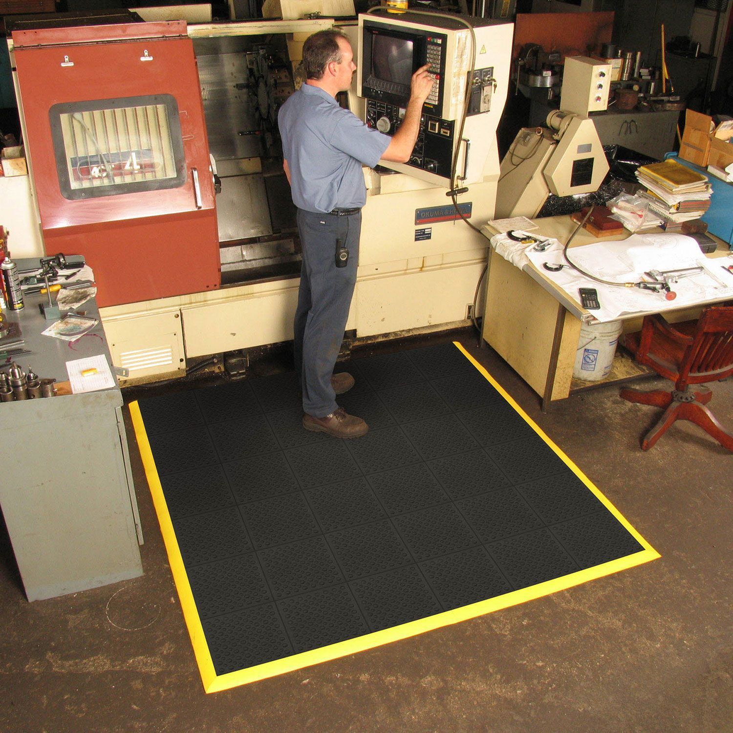 NoTrax® Cushion-Ease® Ergo™ 557-3x3/B Anti-Fatigue Mat