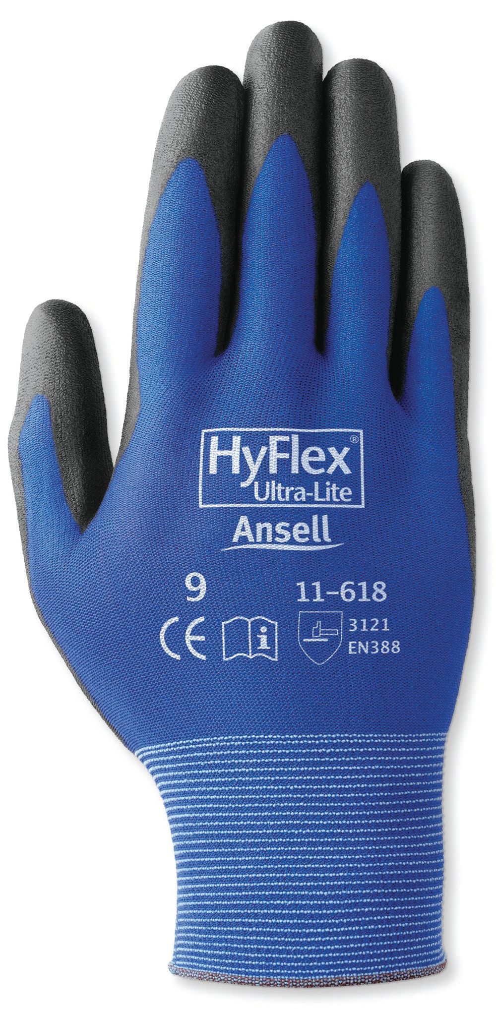 Ansell® HyFlex® 11-618/10 Ultra-Light Coated Gloves