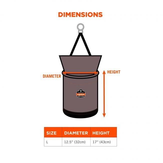 Ergodyne® Arsenal 5974 Large Nylon Hoist Bucket Tool Bag