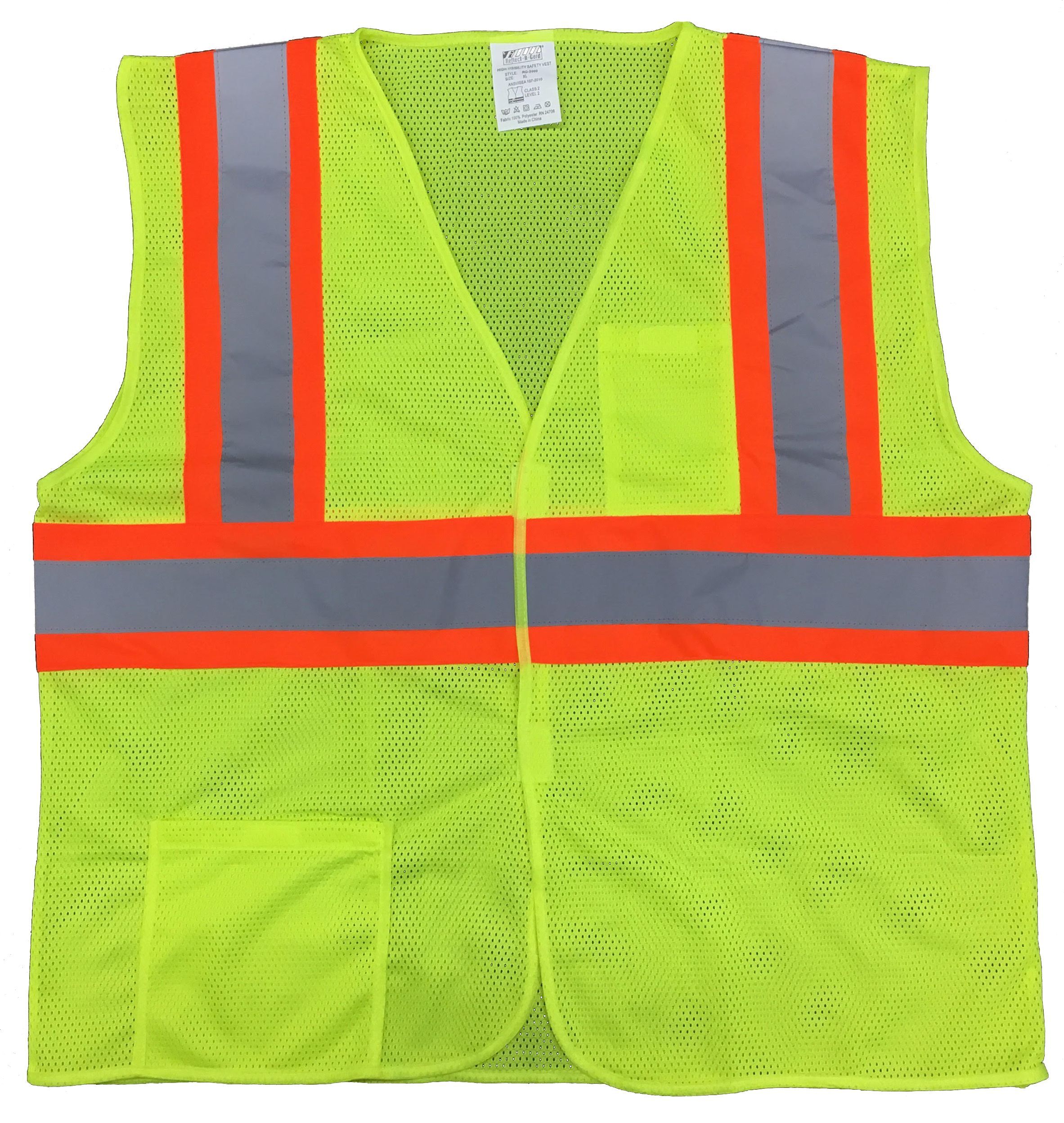 Saf-T-Gard® Reflect-A-Gard® RG-3000/3XL Class 2 Tri-Color Hi-Viz Safety Vest