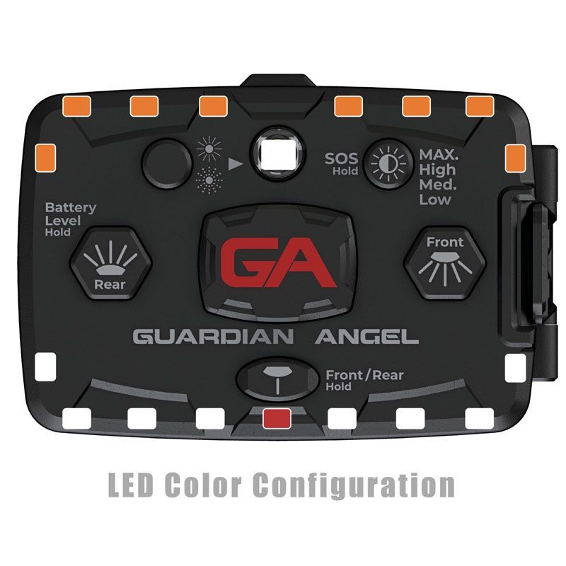 Guardian Angel™ Elite Series™ ELT-W/O White/Orange Wearable Safety Light