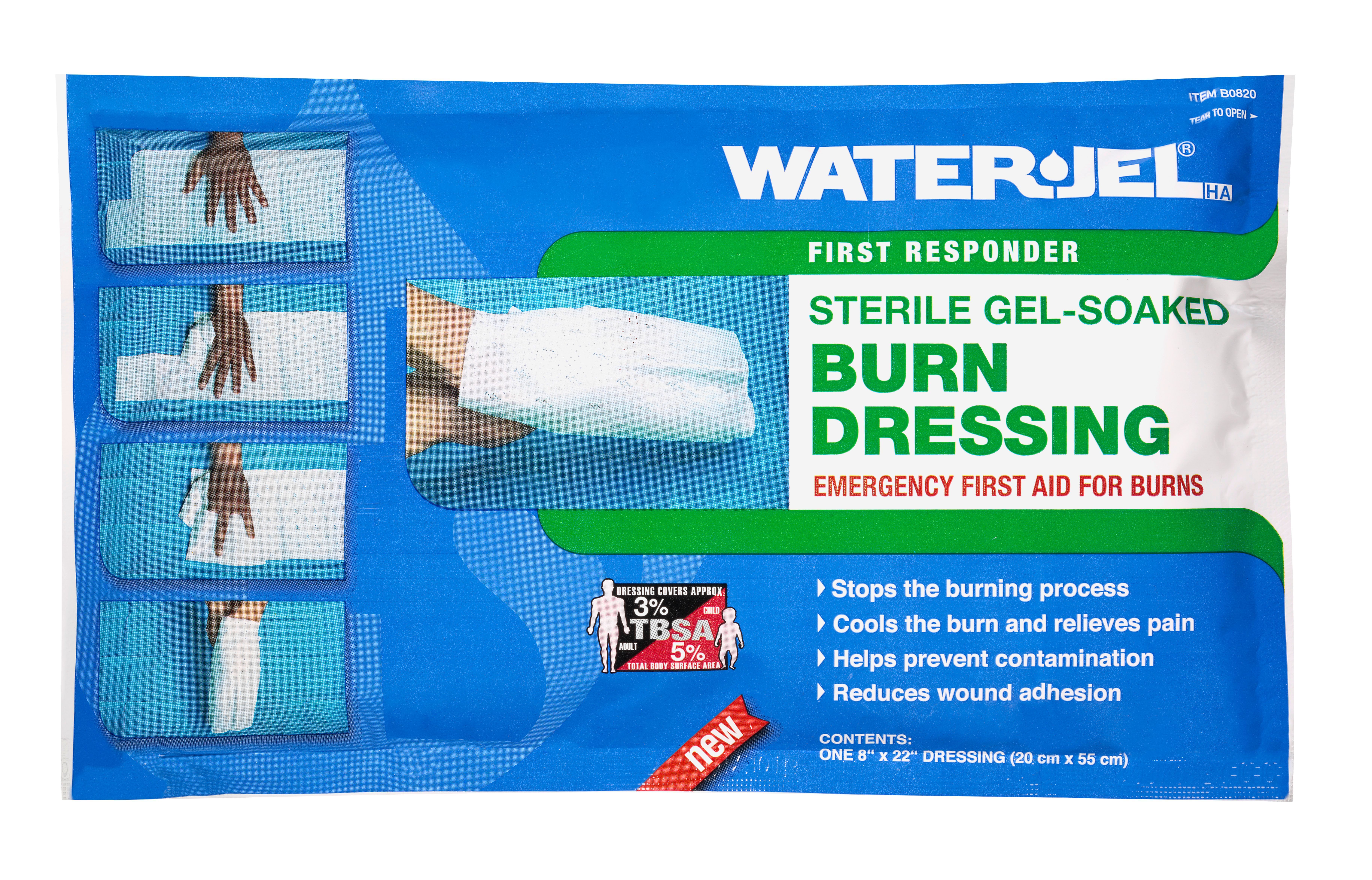 Water-Jel B0820-20 Burn Dressing