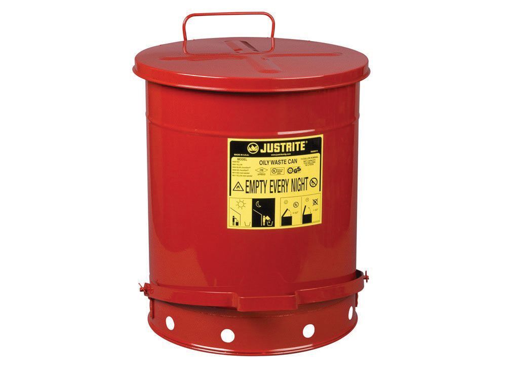 Justrite® 09500 Oily Waste Can