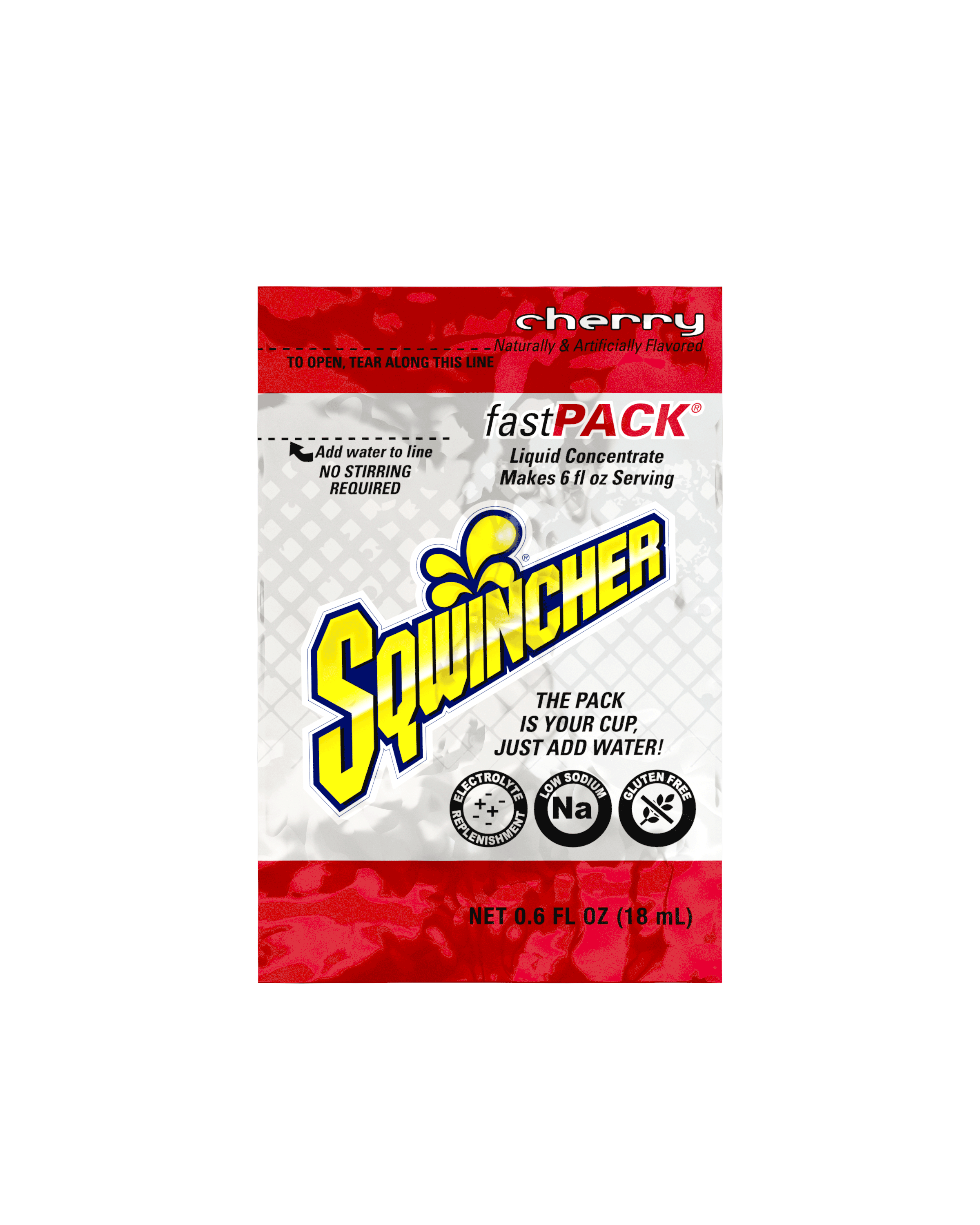 Sqwincher® Fast Pack® FP-6/CH Single-Serve Liquid Concentrate Electrolyte Drink