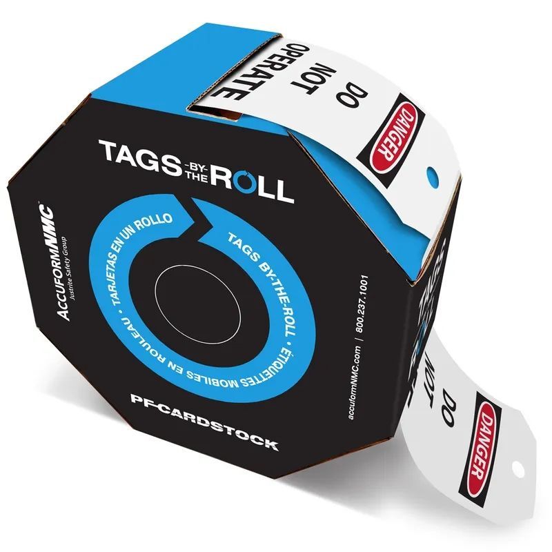AccuformNMC™ TAR110 Tags By-The-Roll: Do Not Operate