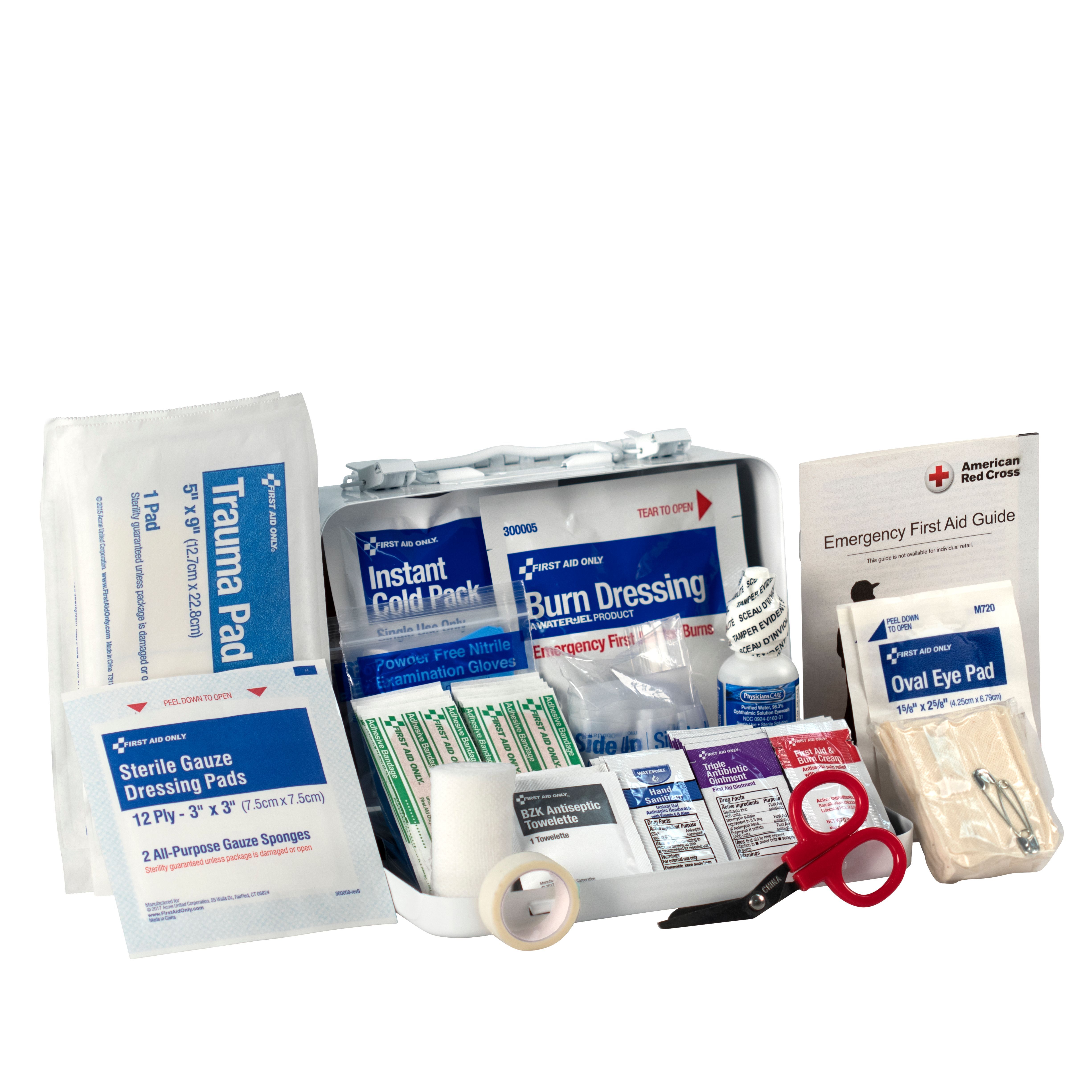 First Aid Only® 91-323 10-Person ANSI A Metal First Aid Kit