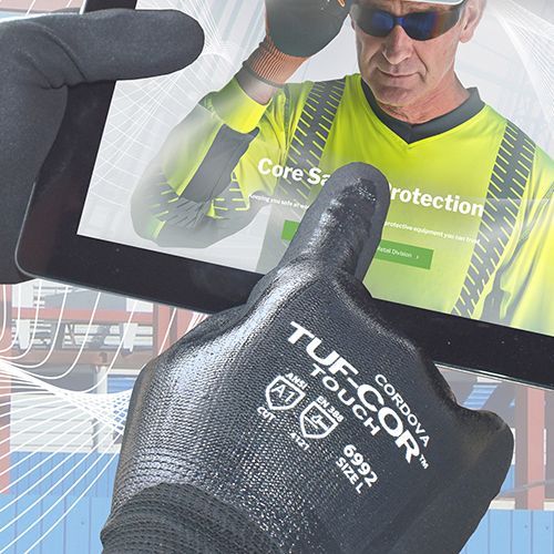 Cordova Safety TUF-COR Touch™ 6992/L Nitrile Coated General Purpose Gloves