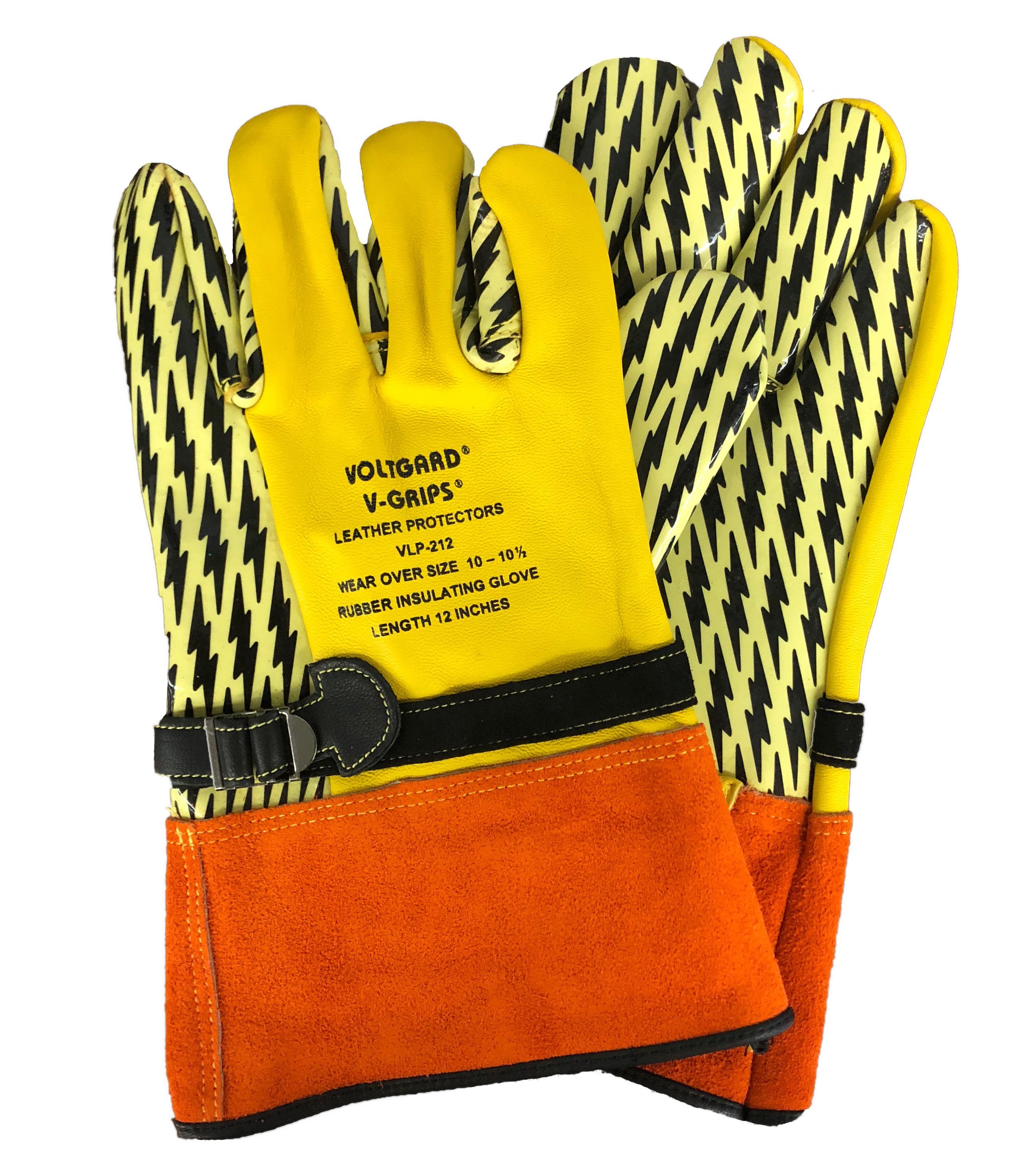 Saf-T-Gard® Voltgard® VLP-212/10 V-GRIPS® Leather Protector Gloves