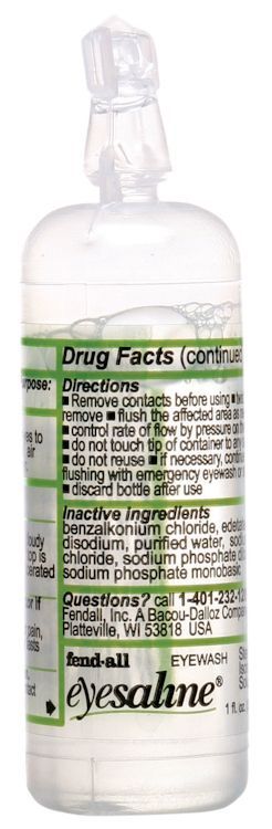 Eyesaline® 32-000451 Personal Eyewash Bottles