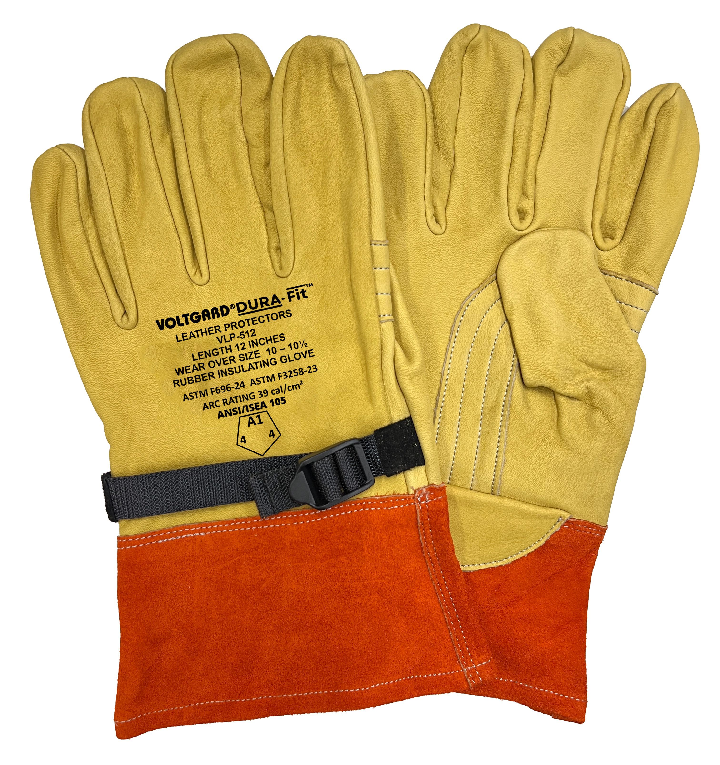Saf-T-Gard® Voltgard® VLP-512/10 Dura-Fit™ Leather Protector Gloves