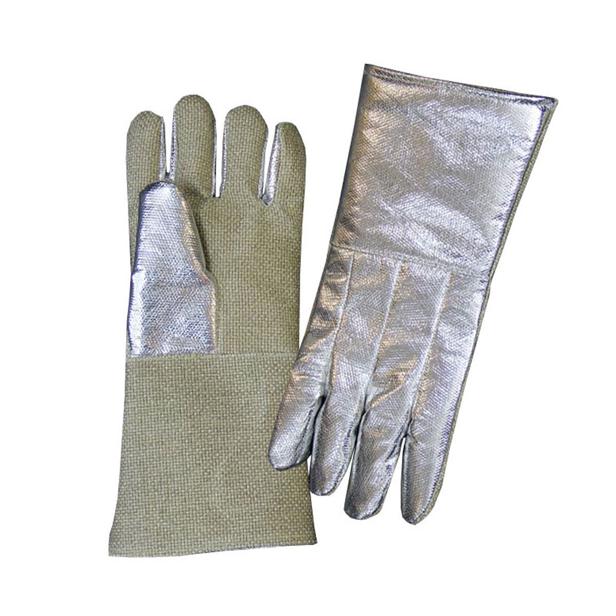 Chicago Protective Apparel 234AKV-ZP 14" Aluminized Para-Aramid Blend and Zetex Plus® Combo High Heat Gloves
