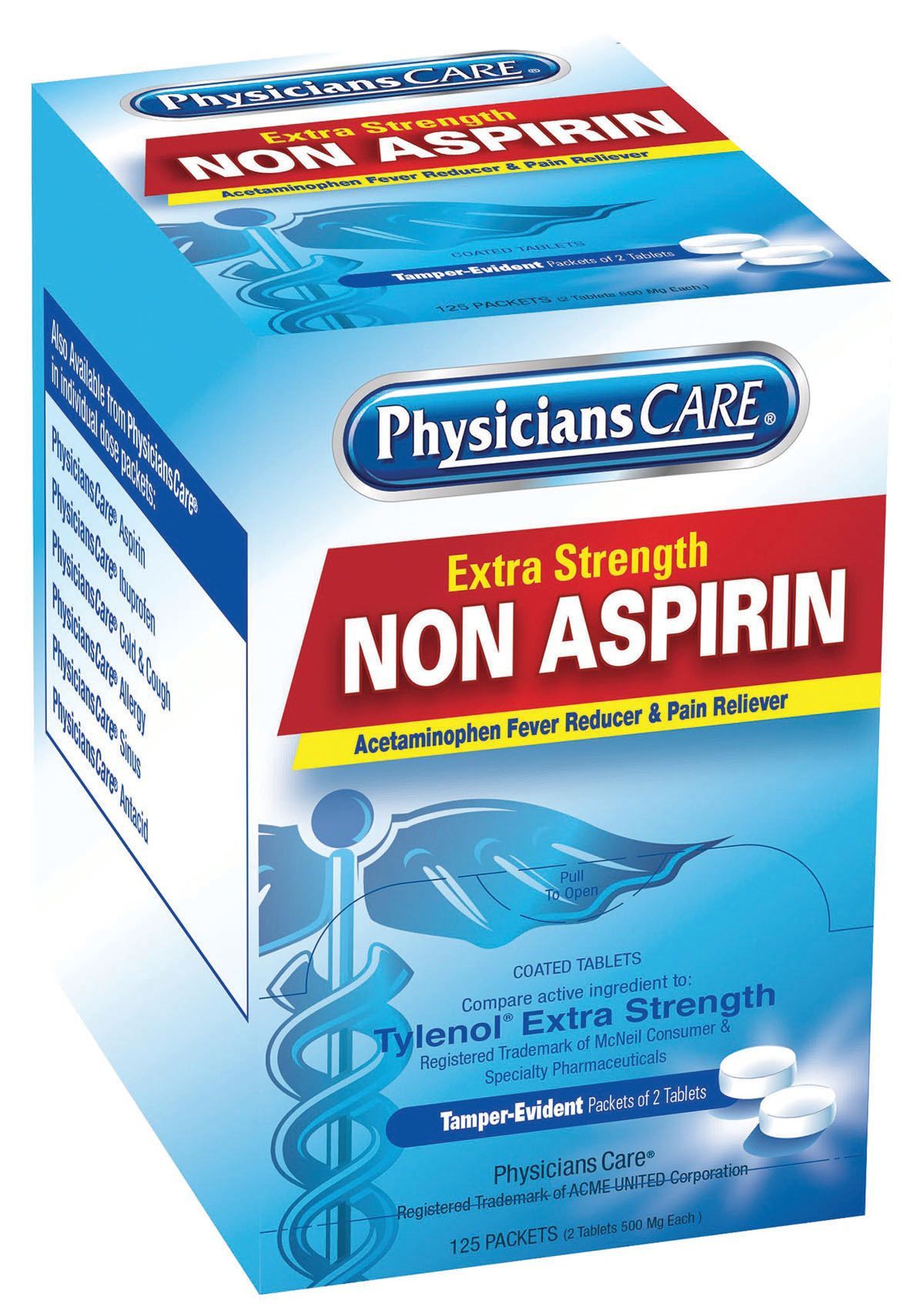 PhysiciansCare® 40-800 Extra-Strength Non-Aspirin Acetaminophen (Compare to Tylenol® Extra Strength)