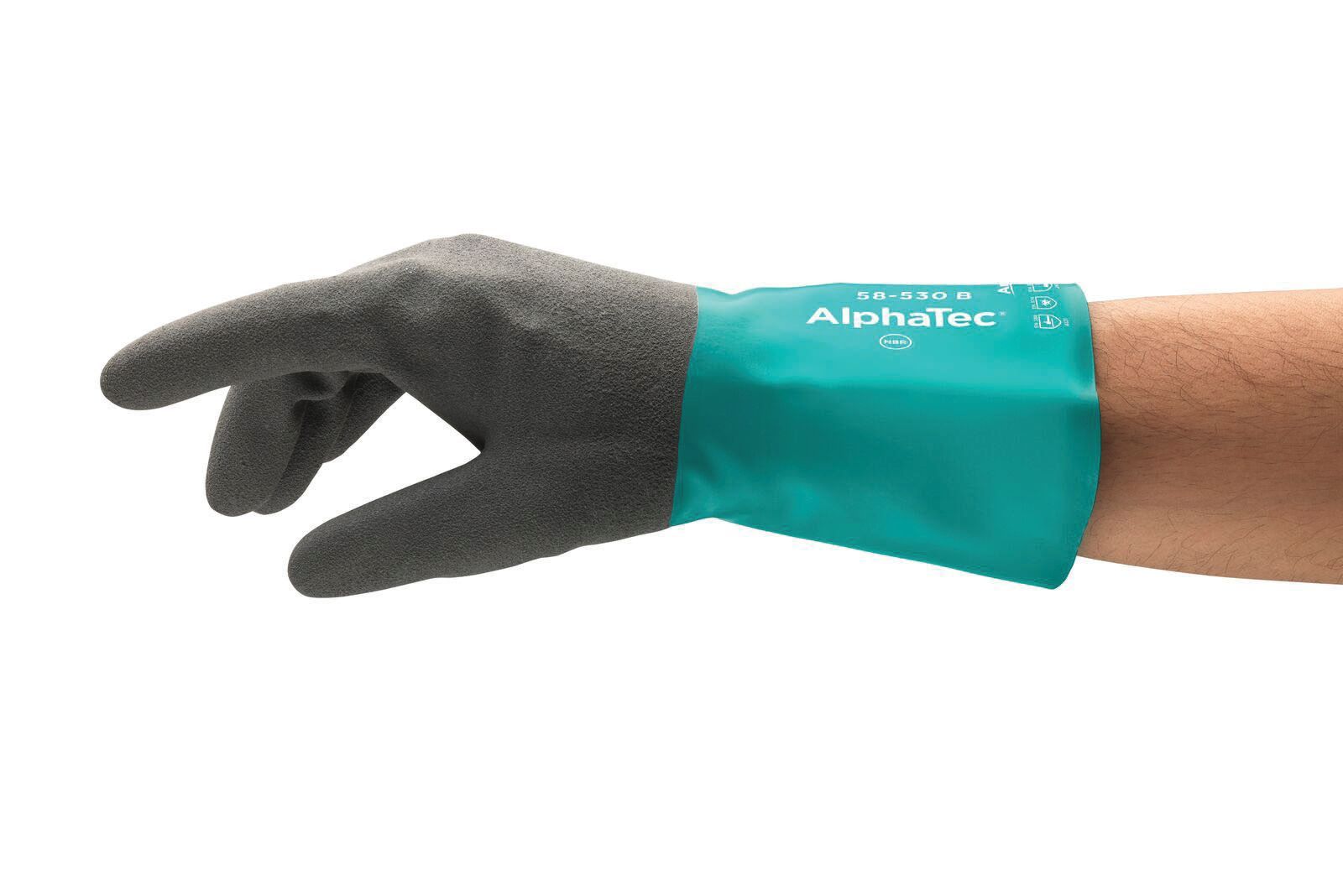 Ansell® AlphaTec® 58-535B/10 Nitrile Chemical-Resistant Gloves