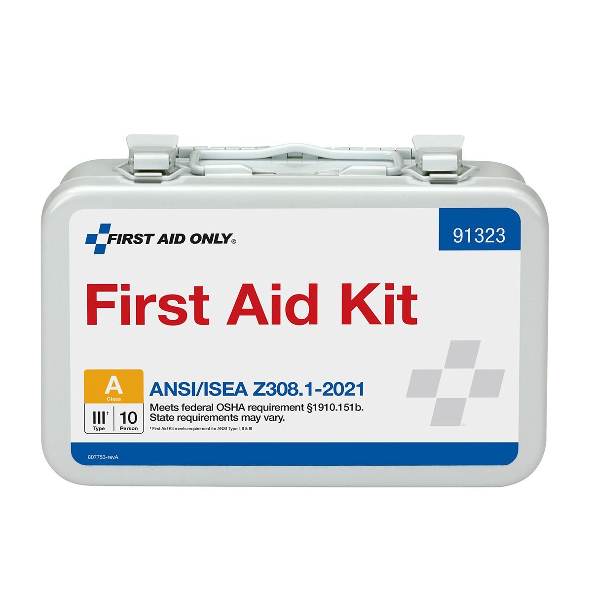 First Aid Only® 91-323 10-Person ANSI A Metal First Aid Kit