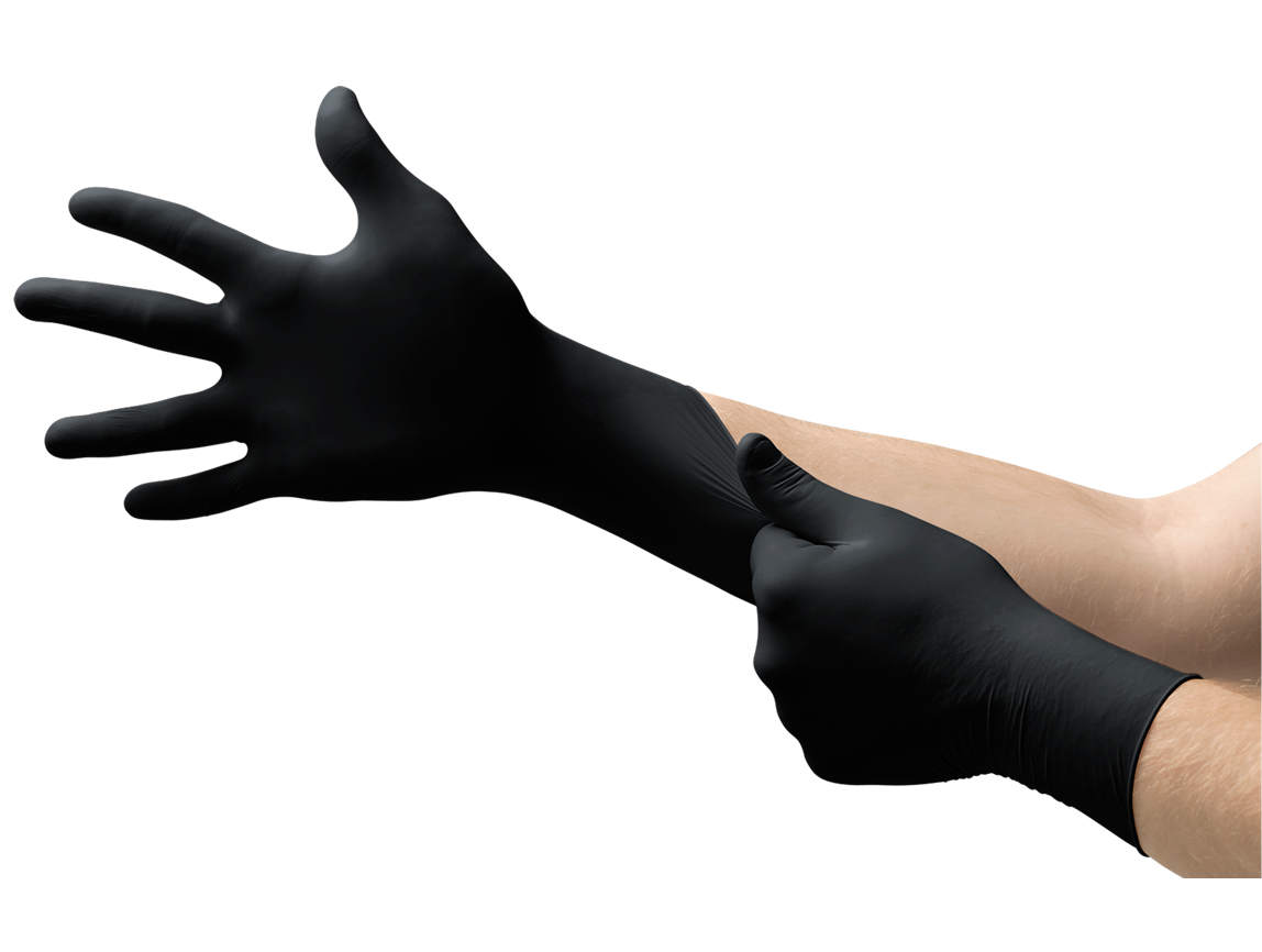 Ansell® Microflex® MidKnight™ MK-296/2XL Nitrile Disposable Gloves