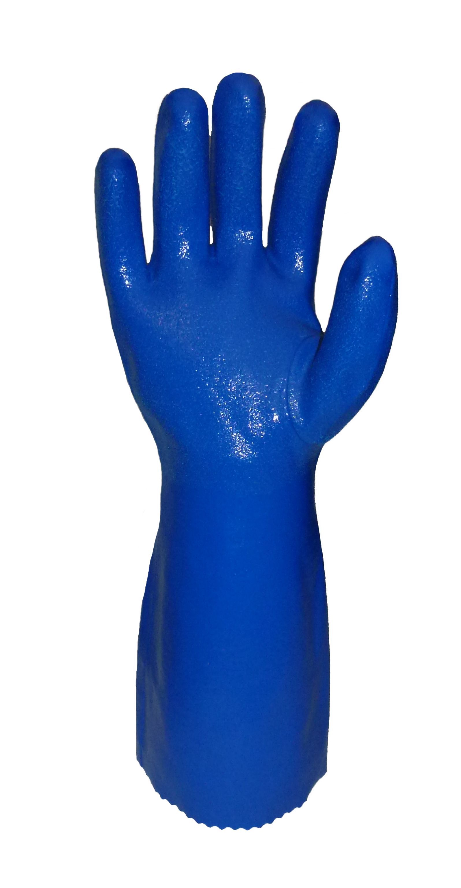 Saf-T-Gard® Solva-Gard® SGK-324/L Superflex Nitrile-Coated Chemical-Resistant Gloves