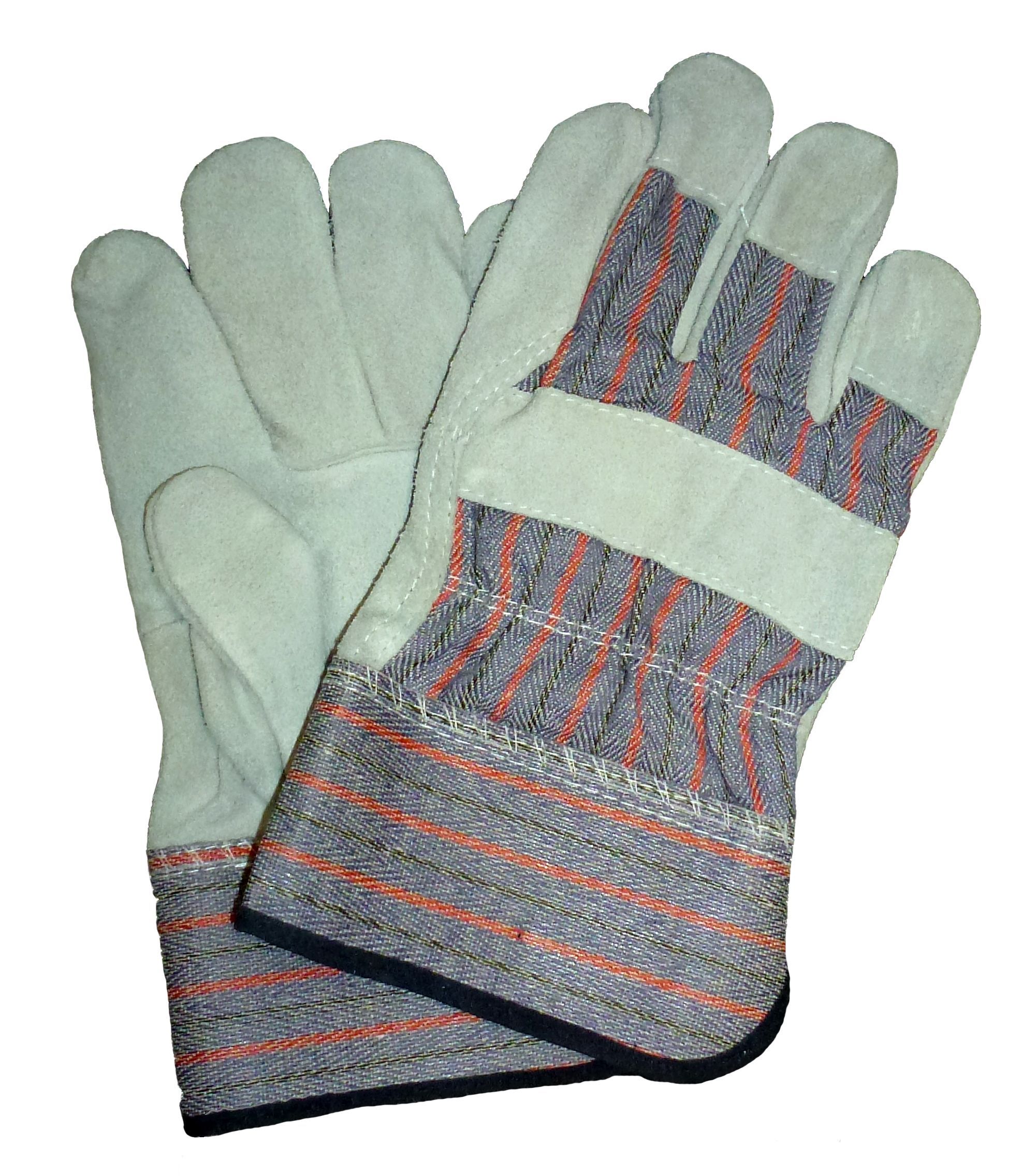 Saf-T-Gard® 1851 Shoulder Split Leather Palm Gloves with 2 1/2" Safety Cuff, Men's Size