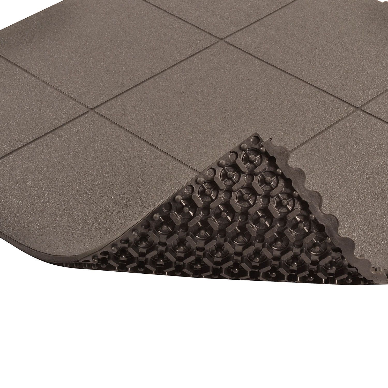 NoTrax® Niru® Cushion-Ease® 656-3x3/B Solid Anti-Fatigue/Anti-Slip Mat