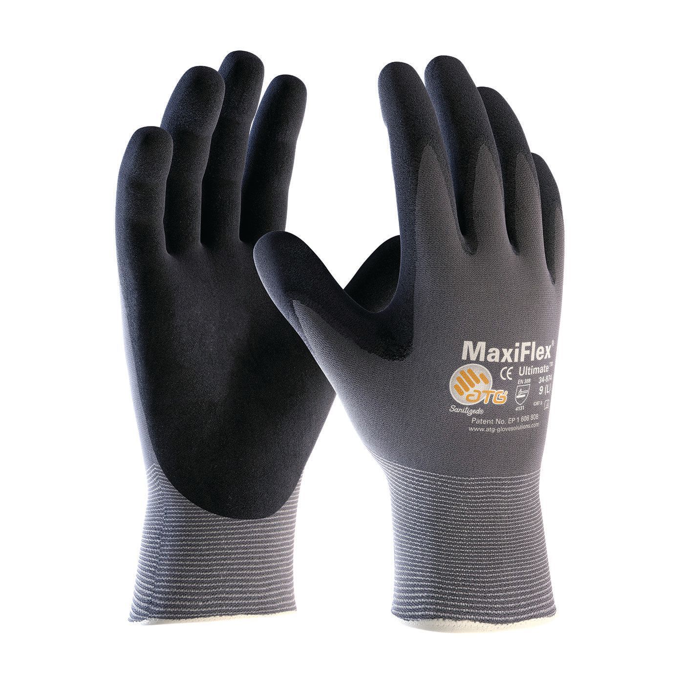 PIP Global Safety MaxiFlex® Ultimate™ By ATG® 34-874/2XL General Purpose Coated Gloves