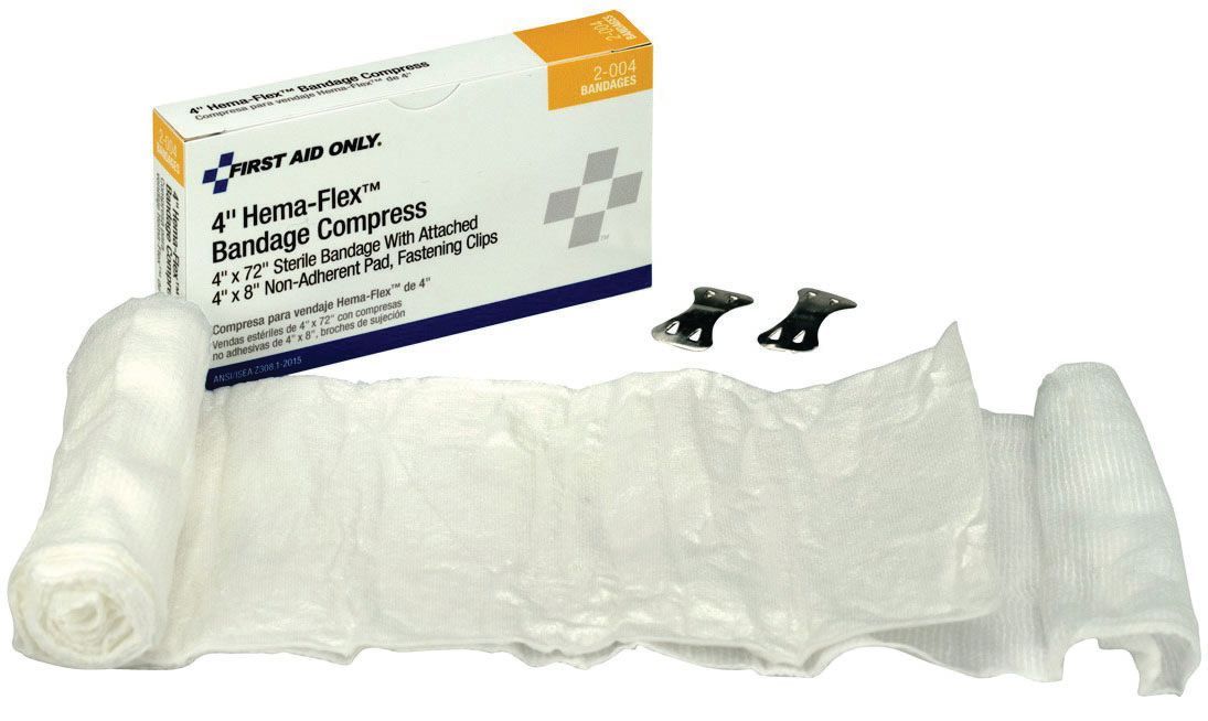First Aid Only® 2-004 Hema-Flex Bandage Compress