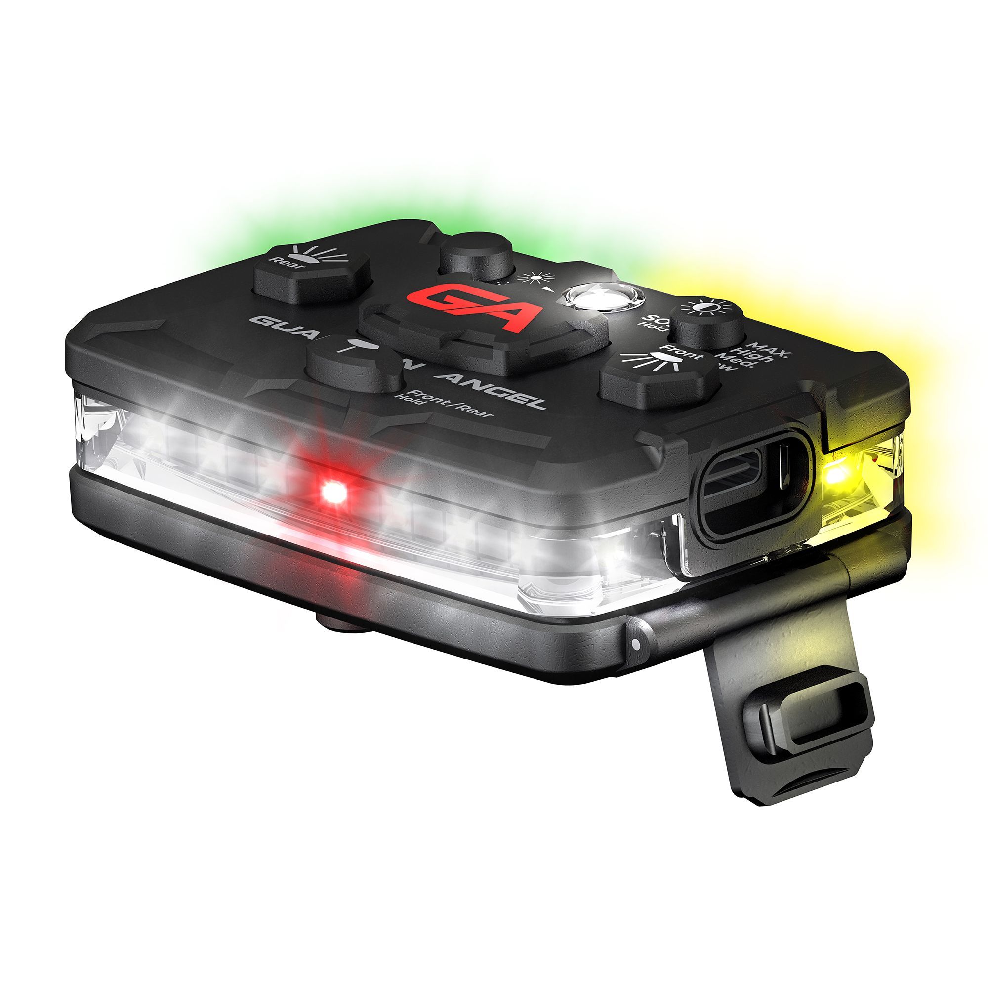 Guardian Angel™ Elite Series™ ELT-W/GY White/Green & Yellow Wearable Safety Light
