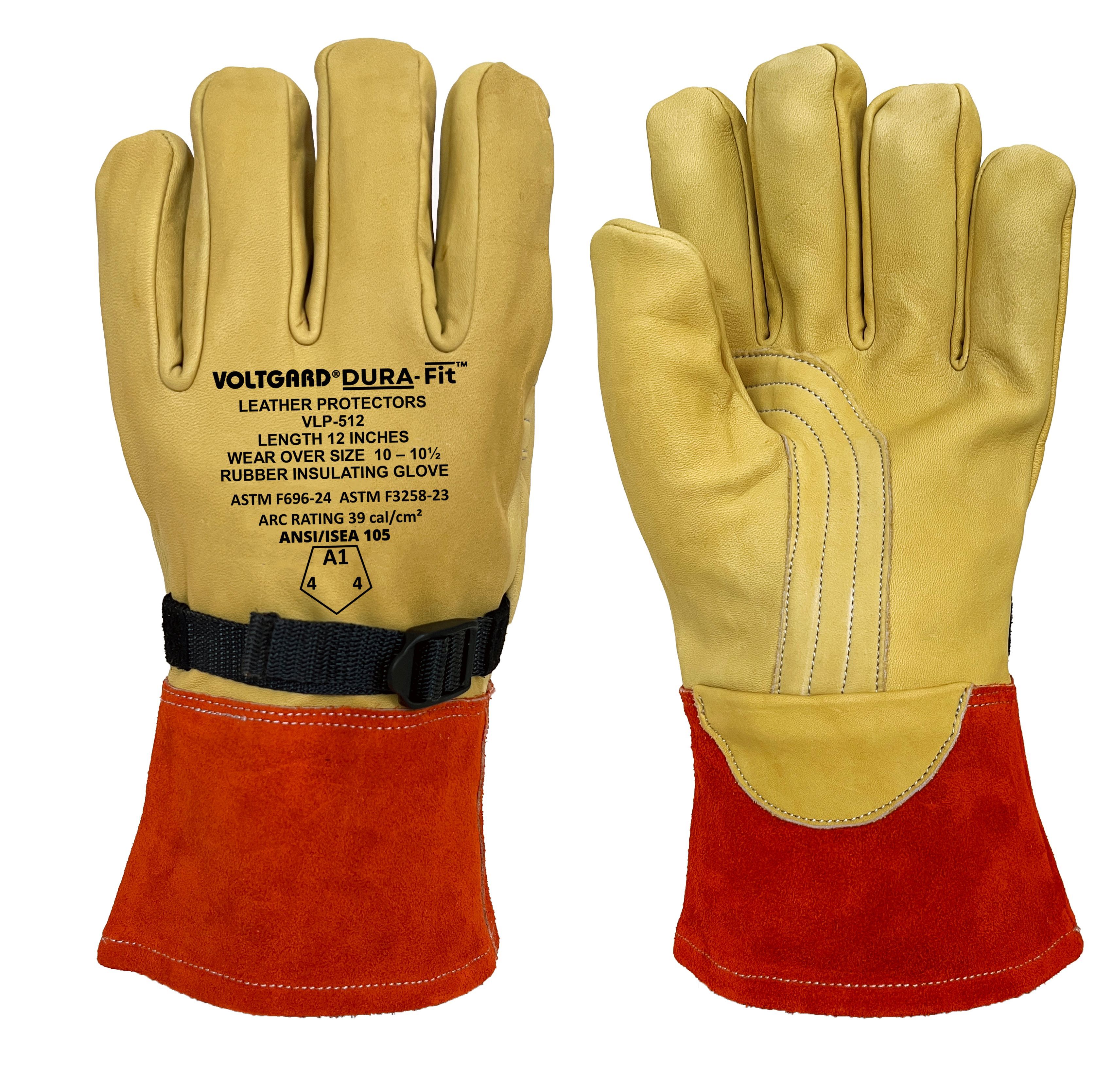 Saf-T-Gard® Voltgard® VLP-512/10 Dura-Fit™ Leather Protector Gloves