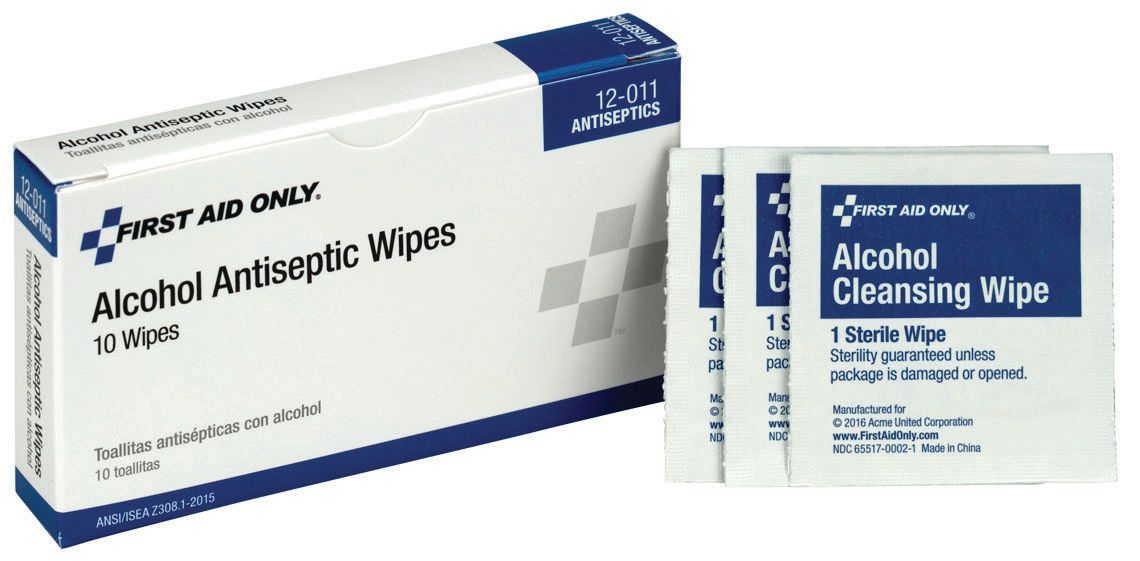 First Aid Only® 12-011 Alcohol Wipes