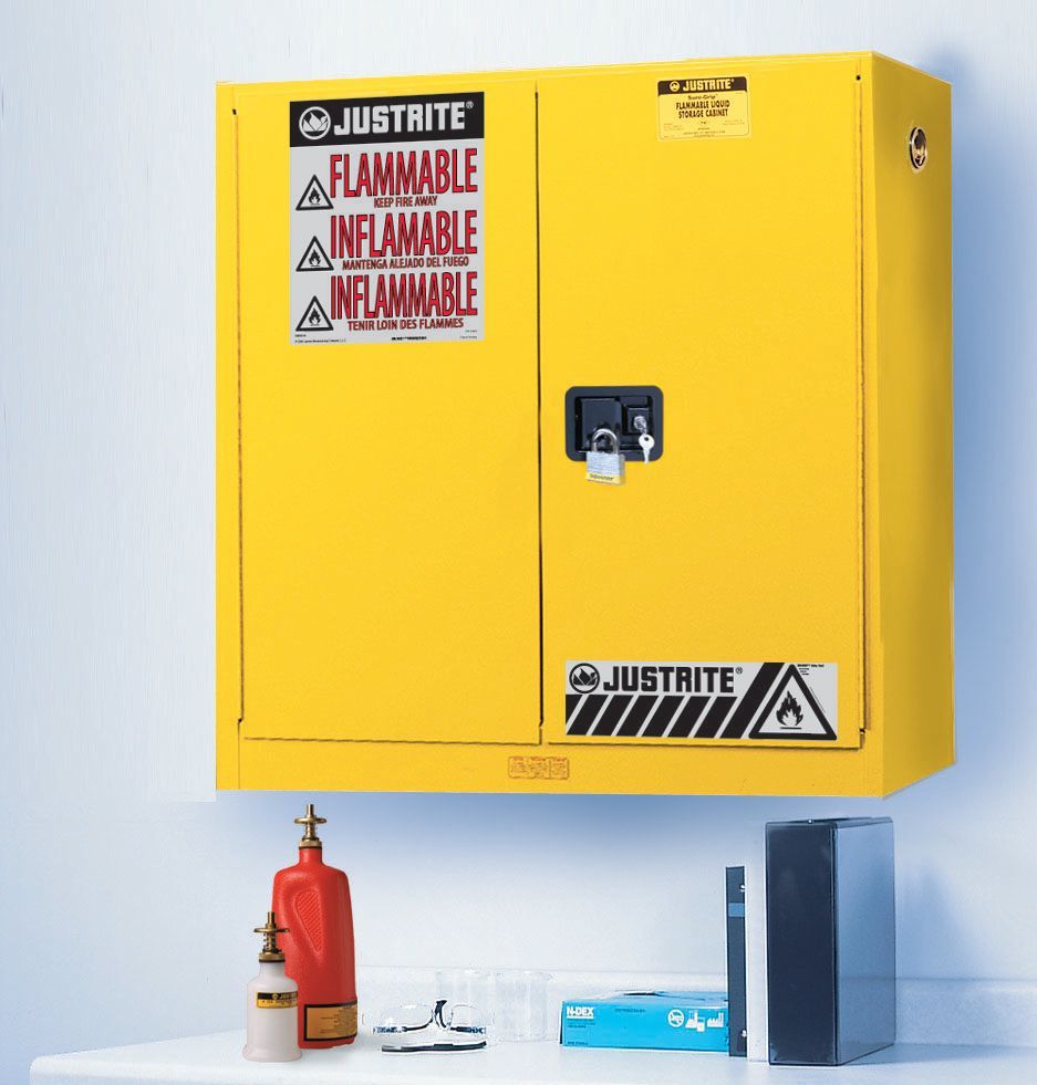 Justrite® Sure-Grip® EX 893400 Wall-Mount Cabinet