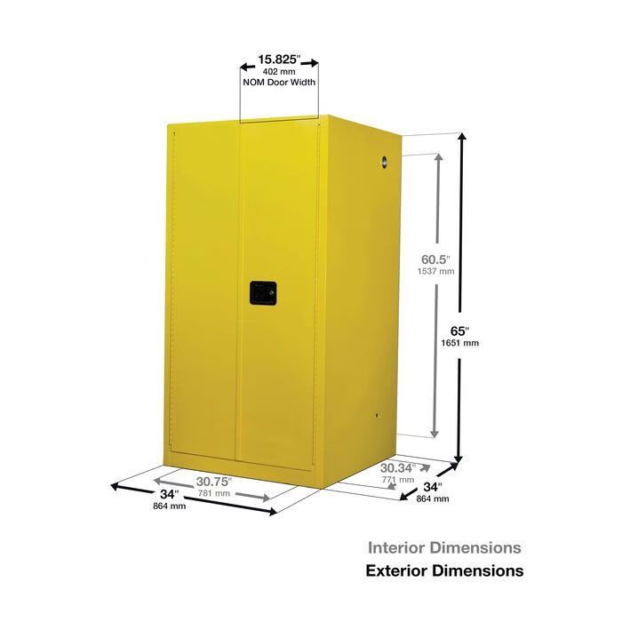 Justrite® Sure-Grip® EX 896000 Safety Cabinet for Flammables
