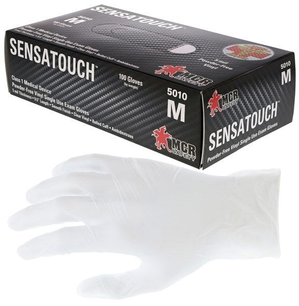 MCR Safety SensaTouch™ 5010/L Vinyl Disposable Gloves