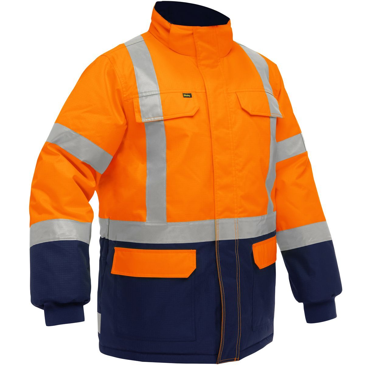 PIP Global Safety Bisley® 343M6450X-ORNV/2XL Hi-Viz Orange ANSI Type R Class 3 Extreme Cold Jacket