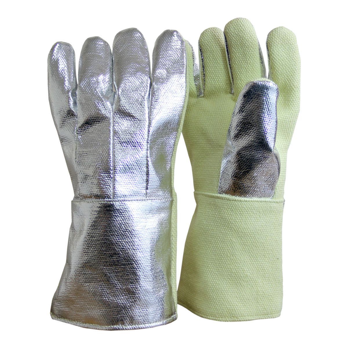 Chicago Protective Apparel 234AKV-KV 14" Aluminized and Para-Aramid Blend Combo High Heat Gloves