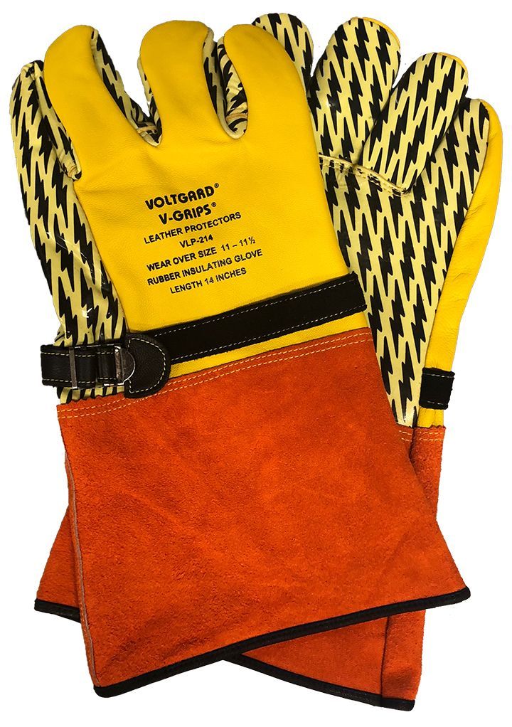 Saf-T-Gard® Voltgard® VLP-214/10 V-GRIPS® Leather Protector Gloves