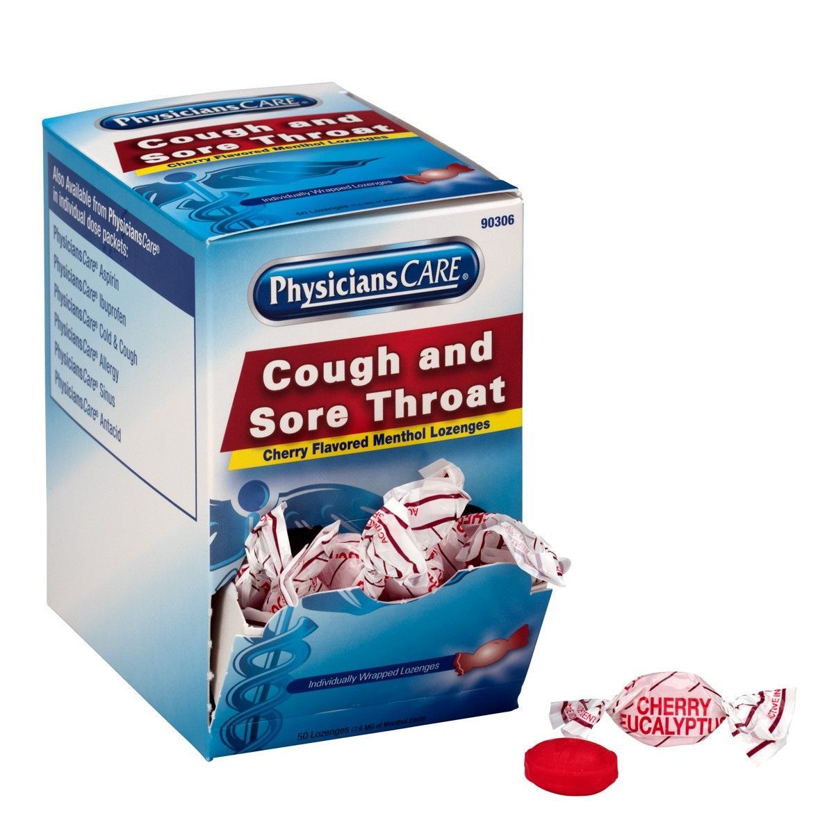 PhysiciansCare® 90-306 Cough and Throat Lozenges